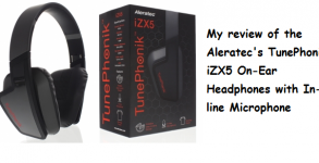 Aleratec TunePhonik iZX5 On-Ear Headphones with In-line Microphone