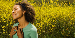 Happy Woman in Meadow